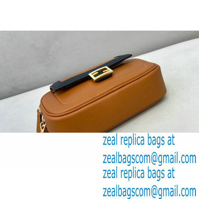 Fendi Leather Easy 2 Mini Baguette Bag Brown 2020