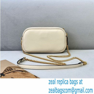Fendi Leather Easy 2 Mini Baguette Bag White 2020