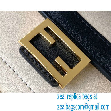 Fendi Leather Easy 2 Mini Baguette Bag White 2020