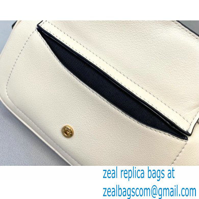Fendi Leather Easy 2 Mini Baguette Bag White 2020