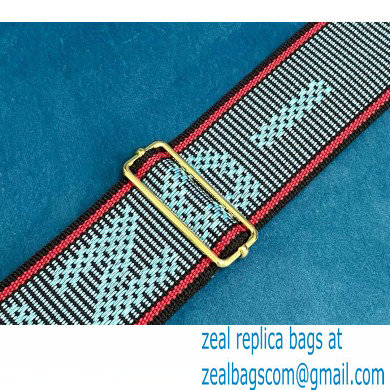Fendi Leather Long Shoulder Strap You Ribbon Blue 2020 - Click Image to Close
