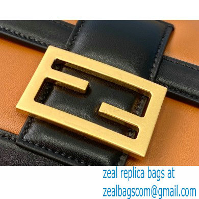 Fendi Nappa Leather Medium Baguette Chain Bag Brown 2020 - Click Image to Close