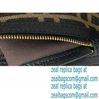 Fendi Raffia FF Medium Baguette Bag Black 2020