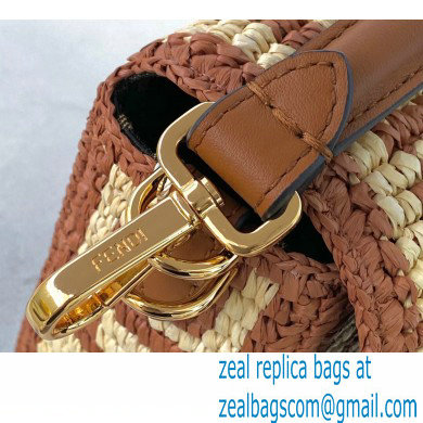 Fendi Raffia FF Medium Baguette Bag Brown 2020 - Click Image to Close