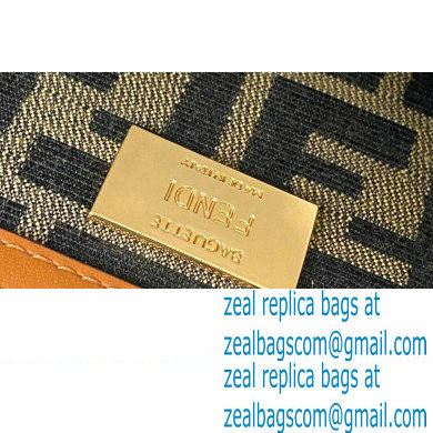 Fendi Raffia FF Medium Baguette Bag Brown 2020 - Click Image to Close