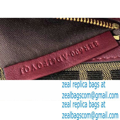 Fendi Raffia FF Medium Baguette Bag Burgundy 2020 - Click Image to Close