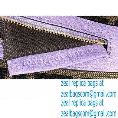 Fendi Raffia FF Medium Baguette Bag Lilac 2020