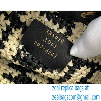 Fendi Raffia FF Mon Tresor Mini Bucket Bag Black 2020 - Click Image to Close