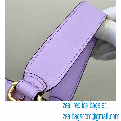 Fendi Raffia FF Mon Tresor Mini Bucket Bag Lilac 2020