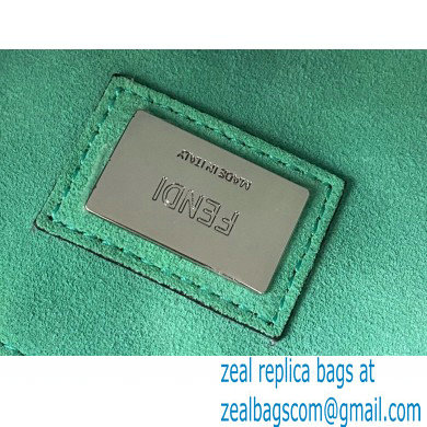 Fendi Suede Peekaboo Medium Bag Wavy Green