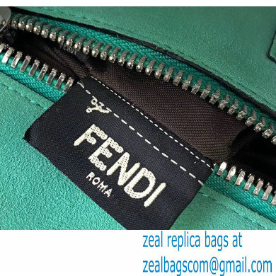 Fendi Suede Peekaboo Medium Bag Wavy Green