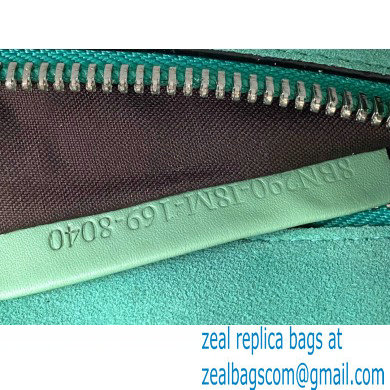 Fendi Suede Peekaboo Medium Bag Wavy Green