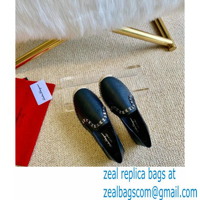 Ferragamo Convertible Espadrilles Black with Vara chain 2020