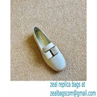 Ferragamo Oversize Bow Espadrilles White 2020