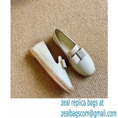 Ferragamo Oversize Bow Espadrilles White 2020 - Click Image to Close