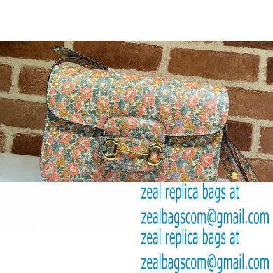 Gucci 1955 Horsebit Shoulder Bag 602204 Floral Print Liberty London 2020 - Click Image to Close