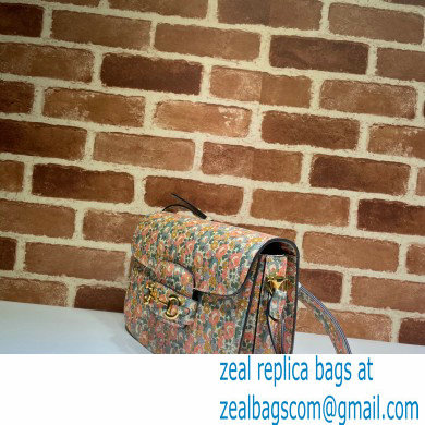 Gucci 1955 Horsebit Shoulder Bag 602204 Floral Print Liberty London 2020 - Click Image to Close