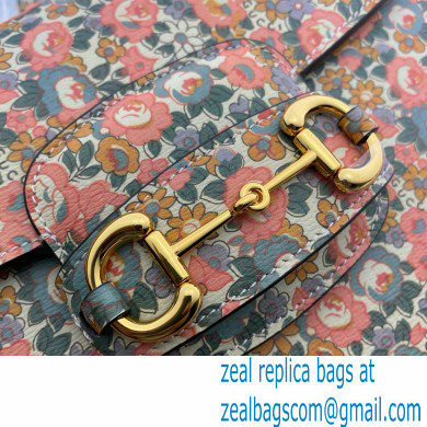 Gucci 1955 Horsebit Shoulder Bag 602204 Floral Print Liberty London 2020 - Click Image to Close