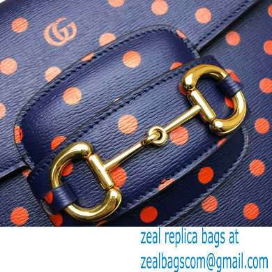 Gucci 1955 Horsebit Shoulder Bag 602204 Polka Dot 2020 - Click Image to Close