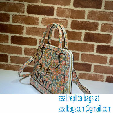 Gucci Horsebit 1955 Small Top Handle Bag 621220 Floral Print Liberty London 2020 - Click Image to Close