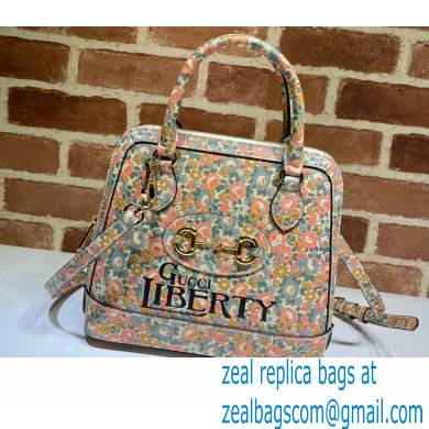 Gucci Horsebit 1955 Small Top Handle Bag 621220 Floral Print Liberty London 2020 - Click Image to Close