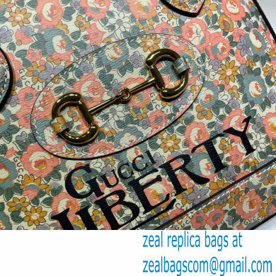 Gucci Horsebit 1955 Small Top Handle Bag 621220 Floral Print Liberty London 2020 - Click Image to Close