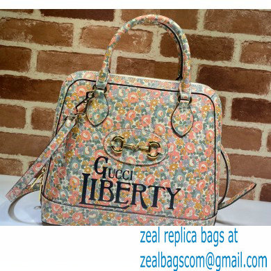 Gucci Horsebit 1955 Top Handle Bag 620850 Floral Print Liberty London 2020 - Click Image to Close