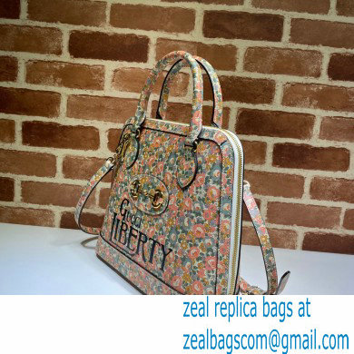 Gucci Horsebit 1955 Top Handle Bag 620850 Floral Print Liberty London 2020