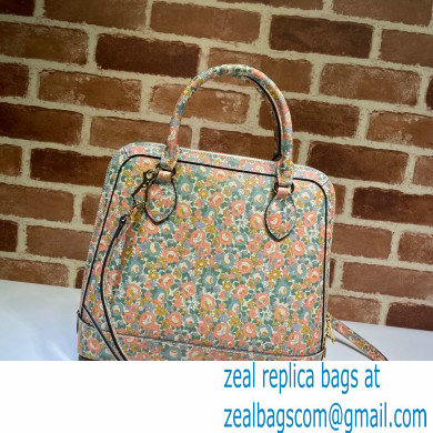 Gucci Horsebit 1955 Top Handle Bag 620850 Floral Print Liberty London 2020