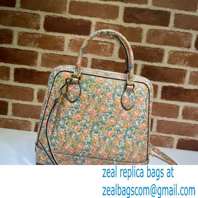 Gucci Horsebit 1955 Top Handle Bag 620850 Floral Print Liberty London 2020 - Click Image to Close