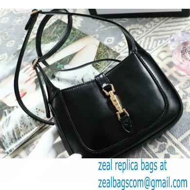 Gucci Jackie 1961 Mini Hobo Bag 637091 Leather Black 2020 - Click Image to Close