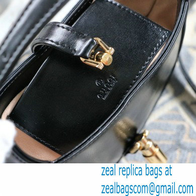 Gucci Jackie 1961 Mini Hobo Bag 637091 Leather Black 2020 - Click Image to Close