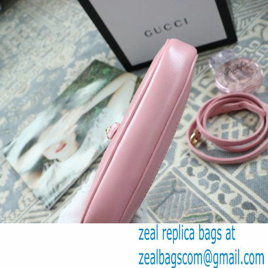 Gucci Jackie 1961 Mini Hobo Bag 637091 Leather Pink 2020
