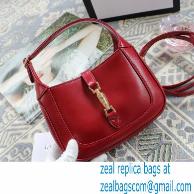 Gucci Jackie 1961 Mini Hobo Bag 637091 Leather Red 2020