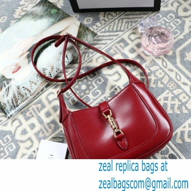 Gucci Jackie 1961 Mini Hobo Bag 637091 Leather Red 2020