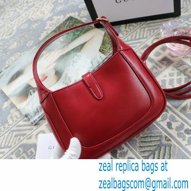 Gucci Jackie 1961 Mini Hobo Bag 637091 Leather Red 2020 - Click Image to Close