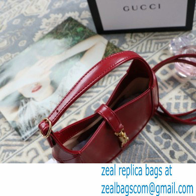 Gucci Jackie 1961 Mini Hobo Bag 637091 Leather Red 2020