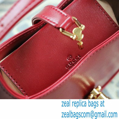 Gucci Jackie 1961 Mini Hobo Bag 637091 Leather Red 2020 - Click Image to Close