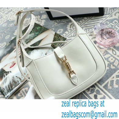 Gucci Jackie 1961 Mini Hobo Bag 637091 Leather White 2020 - Click Image to Close