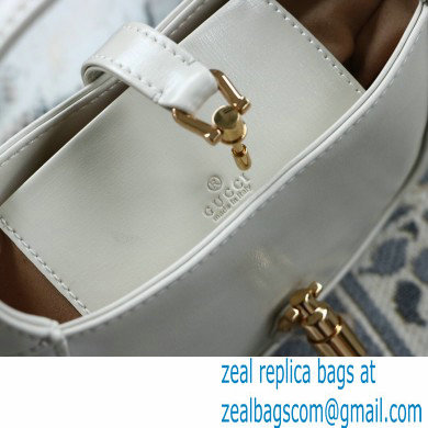 Gucci Jackie 1961 Mini Hobo Bag 637091 Leather White 2020