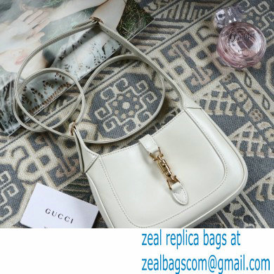 Gucci Jackie 1961 Mini Hobo Bag 637091 Leather White 2020 - Click Image to Close
