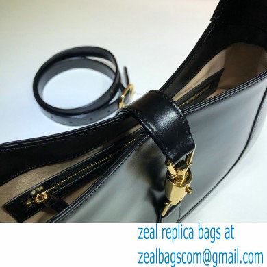 Gucci Jackie 1961 Small Hobo Bag 636709 Leather Black 2020 - Click Image to Close