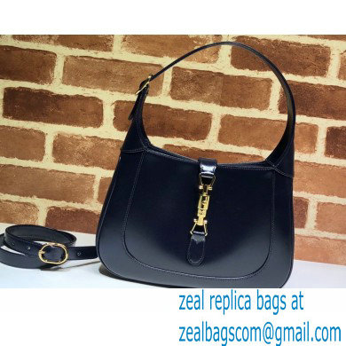 Gucci Jackie 1961 Small Hobo Bag 636709 Leather Dark Blue 2020