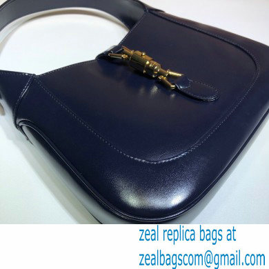 Gucci Jackie 1961 Small Hobo Bag 636709 Leather Dark Blue 2020