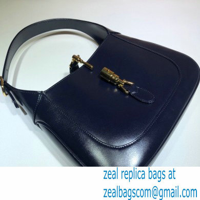 Gucci Jackie 1961 Small Hobo Bag 636709 Leather Dark Blue 2020