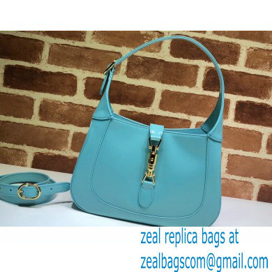 Gucci Jackie 1961 Small Hobo Bag 636709 Leather Light Blue 2020 - Click Image to Close