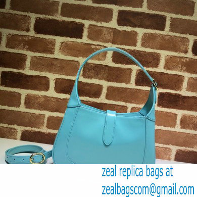 Gucci Jackie 1961 Small Hobo Bag 636709 Leather Light Blue 2020