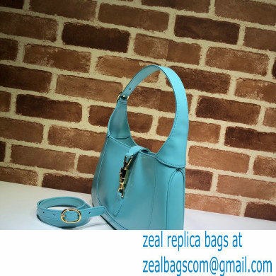 Gucci Jackie 1961 Small Hobo Bag 636709 Leather Light Blue 2020 - Click Image to Close