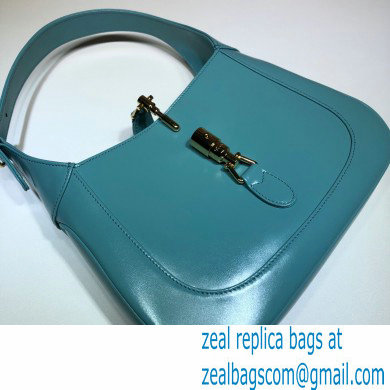 Gucci Jackie 1961 Small Hobo Bag 636709 Leather Light Blue 2020 - Click Image to Close