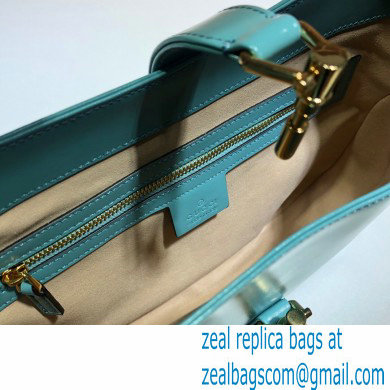 Gucci Jackie 1961 Small Hobo Bag 636709 Leather Light Blue 2020 - Click Image to Close